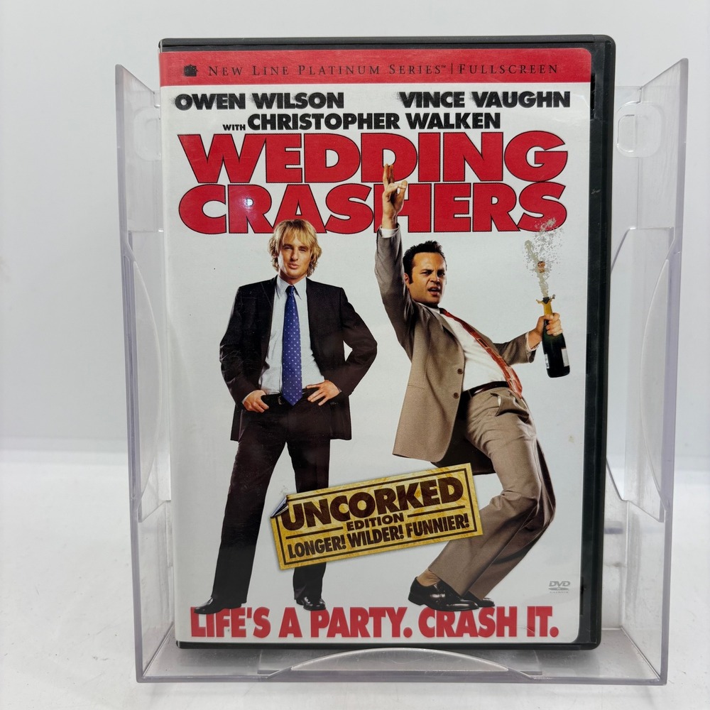 Wedding Crashers DVD Uncorked Edition Fullscreen Owen Wilson Vince Vaughn Y2K